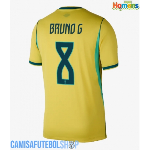 Camisa de time de futebol Brasil Bruno Guimaraes #8 Replicas 1º Equipamento Mundo 2026 Manga Curta